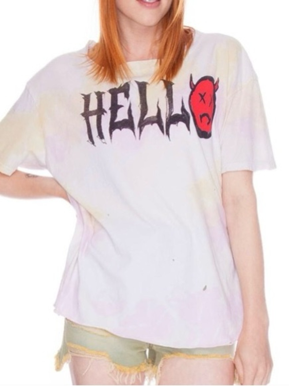 NWT UNIF Hello graphic tshirt rare womens size small